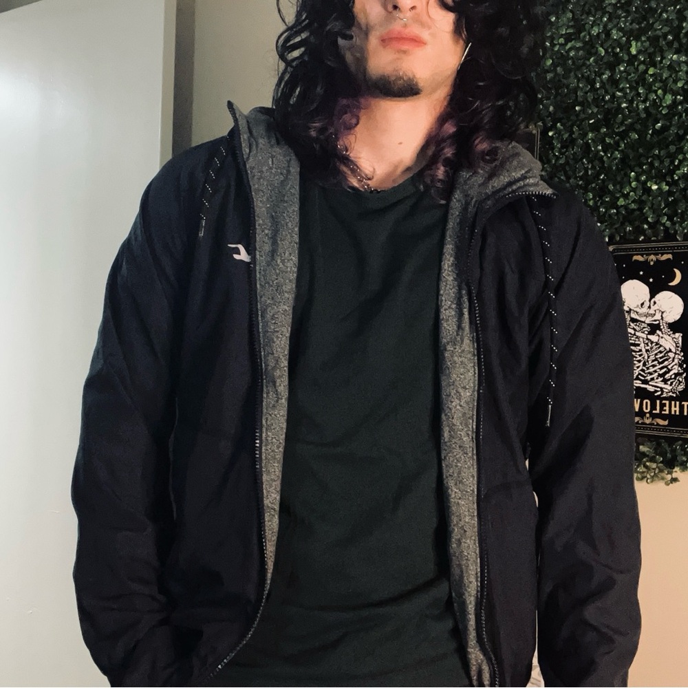 Hollister Zip up reversible jacket